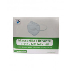 Techealth Mascarilla FFP2, infantil, blanca (caja 10uds)