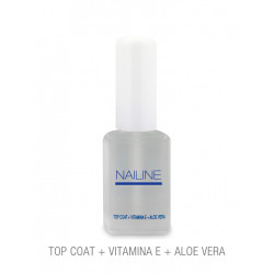 Nailine Tratamiento de Uñas Top Coat (Vitamina E + Aloe Vera) 11ml