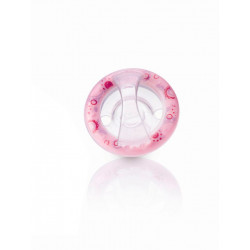 Nûby Softflex Chupete con Tetina Oscilante Cherry de Silicona (6m+) Rosa